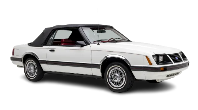 1983 White Mustang GLX Foxbody - "Betty White" - automatic