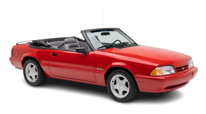 1993 Red Mustang LX 5.0 Foxbody (grey interior) - "Little Red" - automatic
