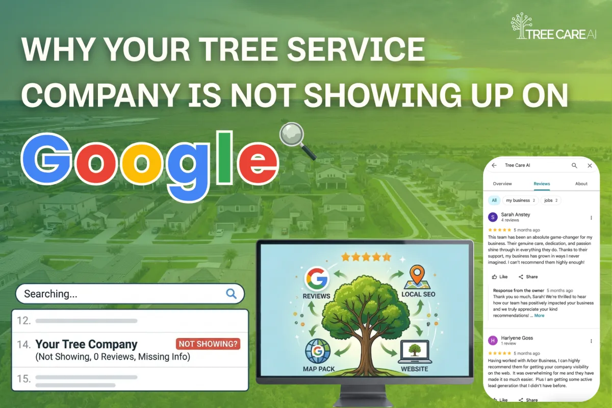 Why Your Tree Service Company Is Not Showing Up on Google
