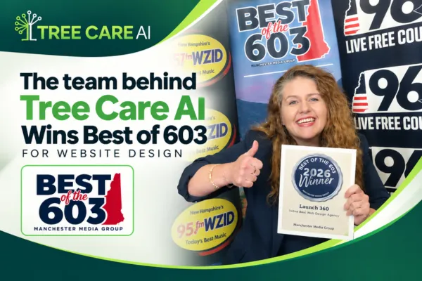 The Award-Winning Web Design Team Behind Tree Care AI: Launch 360 Wins Silver in Best of the 603