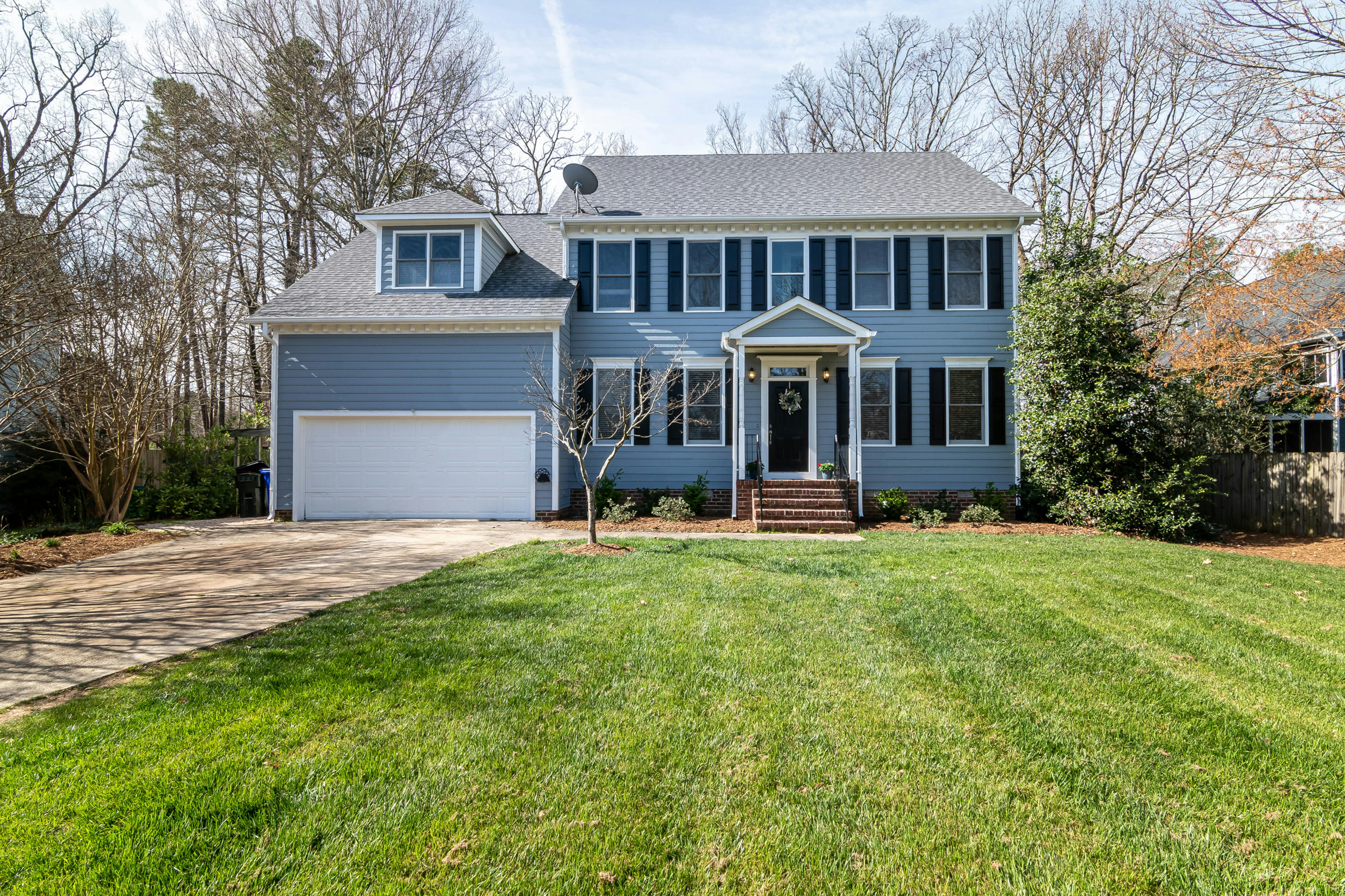 Two-story suburban style home similar to homes found in Bloomington Indiana