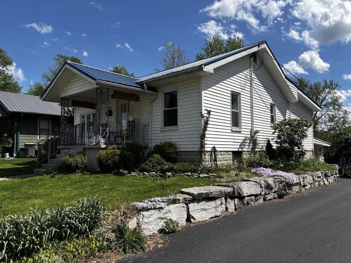 Historic home in McDoel Gardens neighborhood in Bloomington Indiana