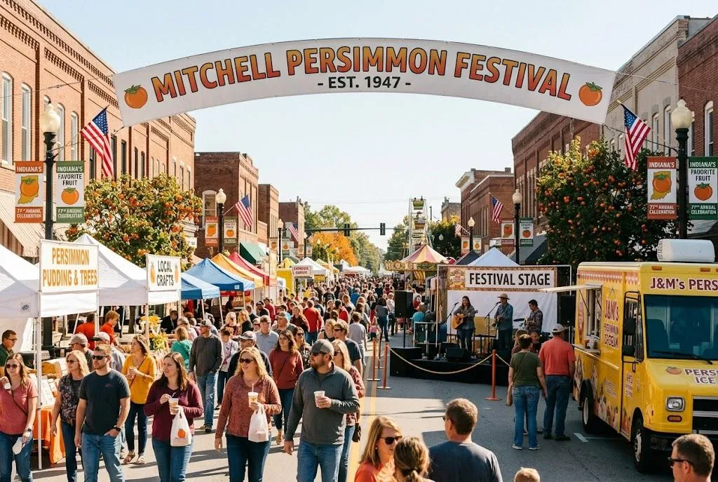 Mitchell Indiana Persimmon Festival, Lawrence County Indiana events, Mitchell Indiana real estate, things to do Lawrence County Indiana