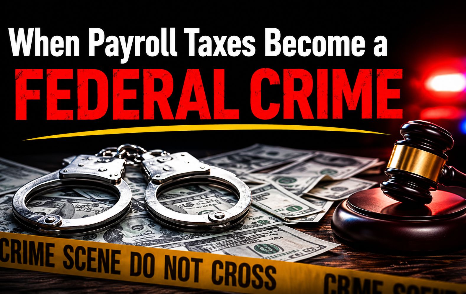 When Payroll Taxes Become a Federal Crime - IRS Payroll Tax Compliance