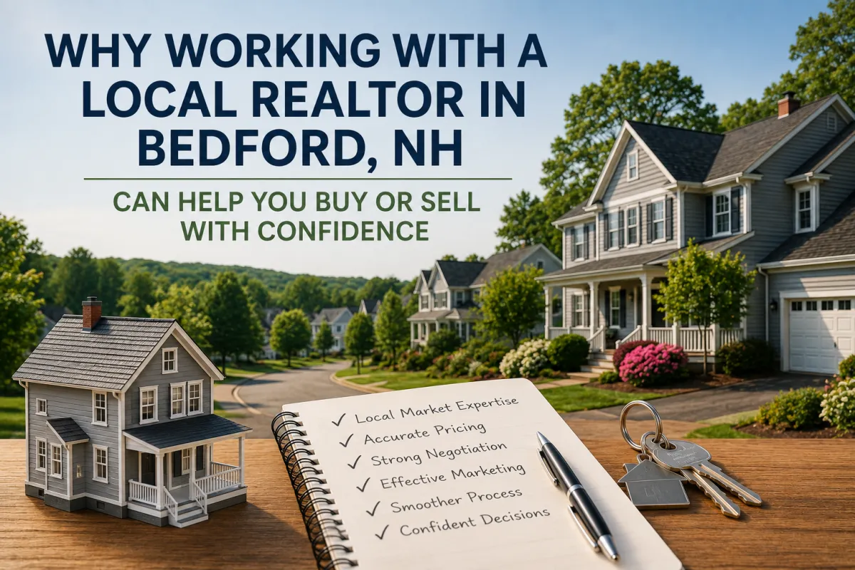 Experienced Realtor in Bedford, NH helping buyers and sellers navigate the local real estate market with confidence and expert guidance.