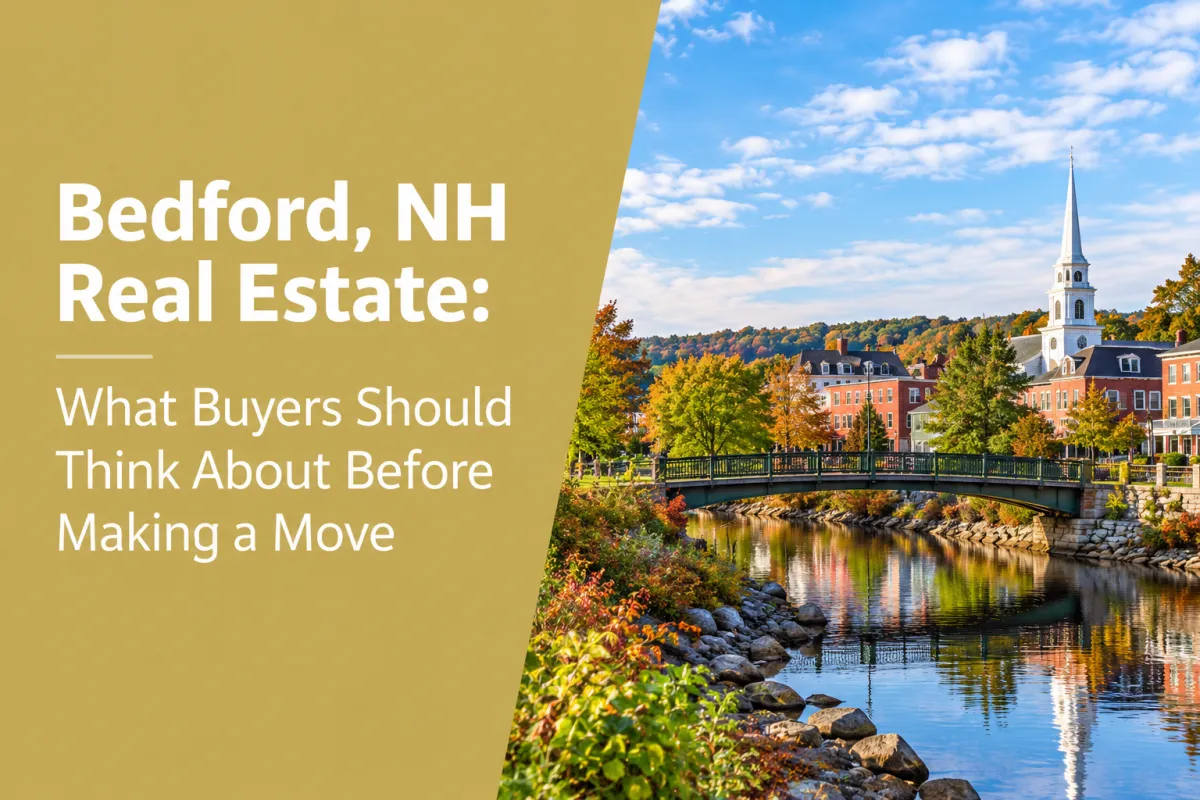 Bedford NH real estate home in a welcoming residential neighborhood