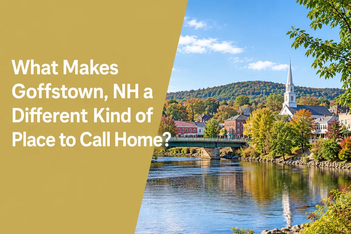 Goffstown NH homes and village surroundings reflecting the community character