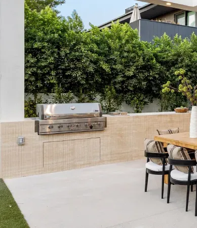 Outdoor Gas BBQ Installation