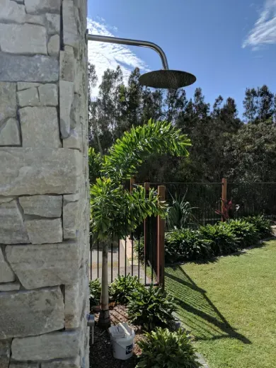 Outdoor Shower Installed