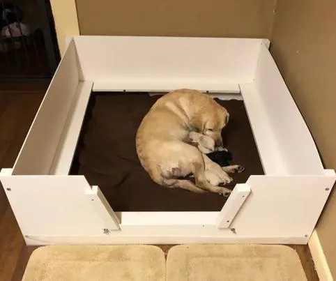 White whelping box