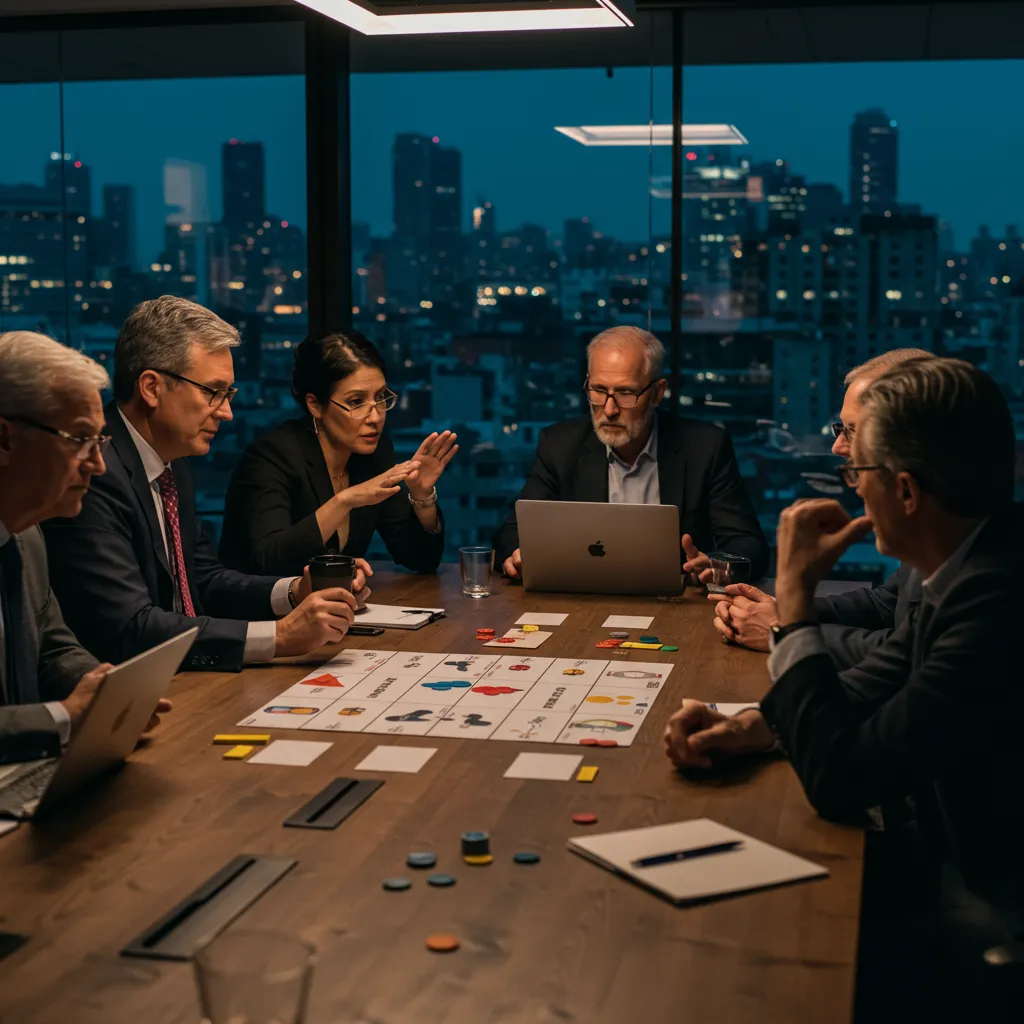 Leadership hesitates at the table—indecision stalls integration, triggering AE exits and missed synergies