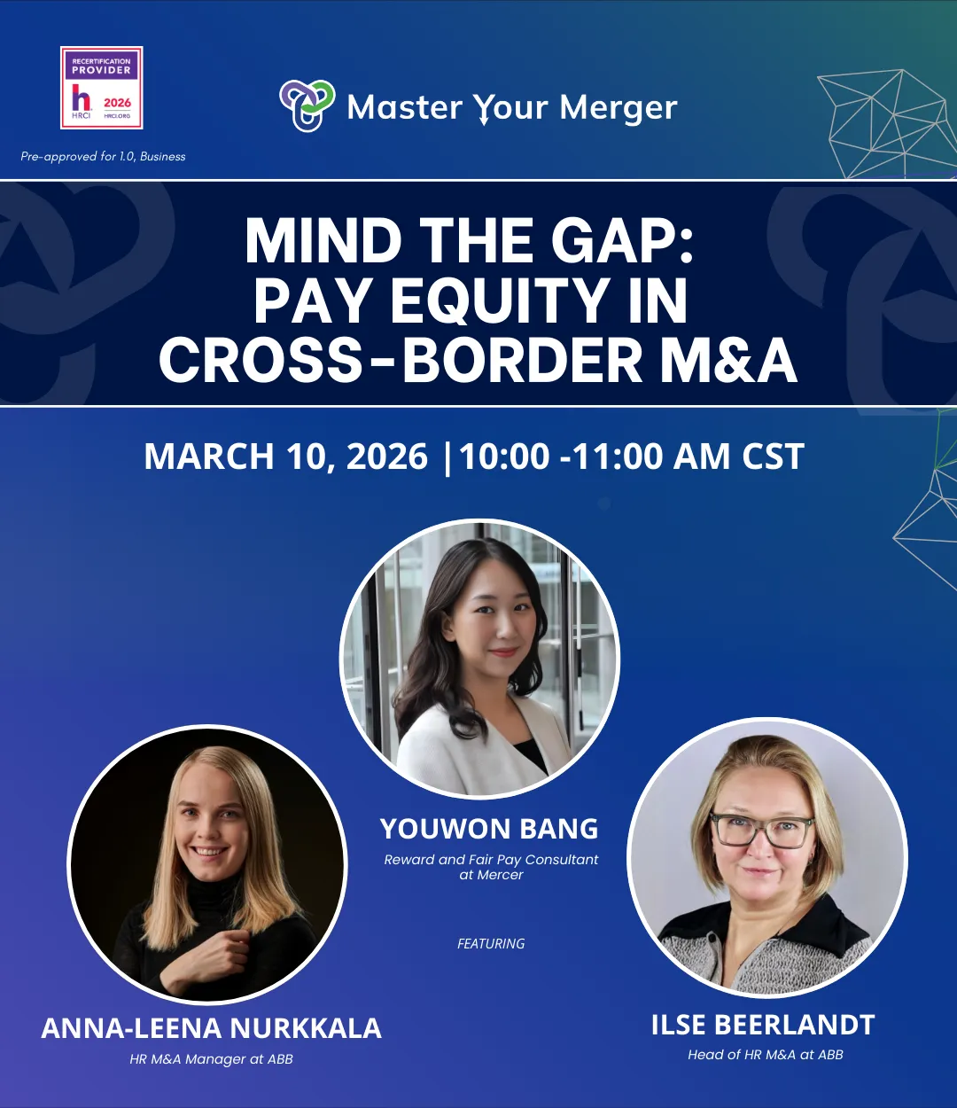 Three Speakers Headshot for March RT Session