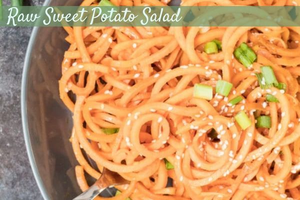 Raw Sweet Potato Salad