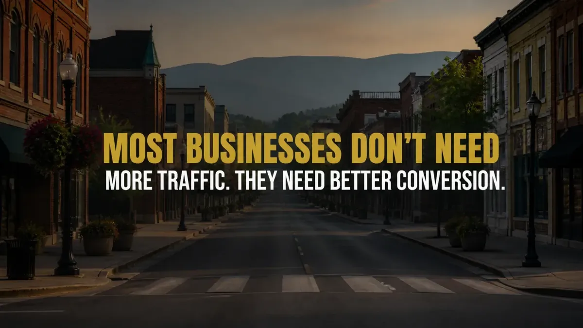 Why Most Businesses Don't Need More Traffic. They Need Better Conversion Systems.