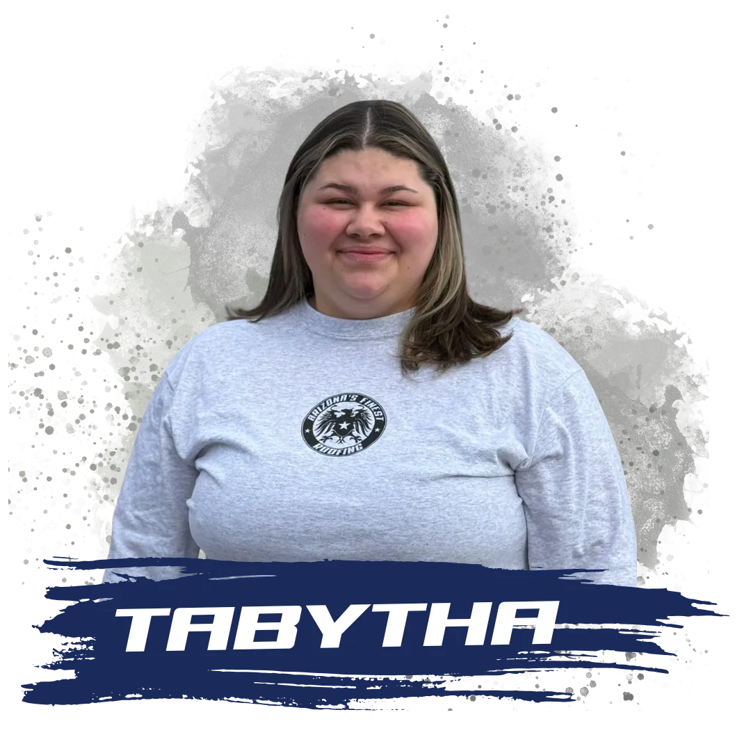 Tabytha of Arizona’s Finest Roofing — professional and reliable office manager supporting roofing operations.