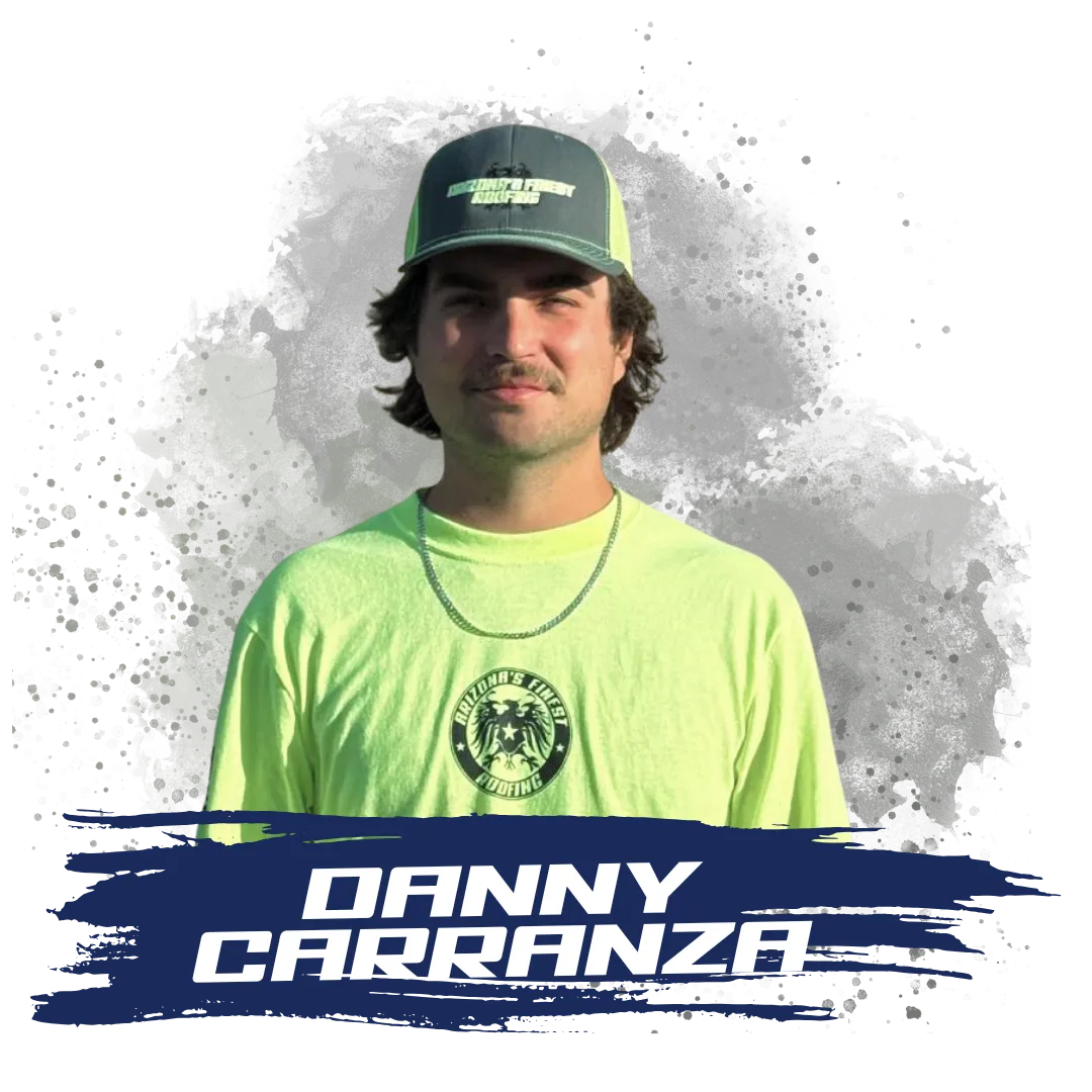 Danny Carranza, roofing crew member at Arizona’s Finest Roofing — dependable and hardworking team member delivering top-tier roofing service.