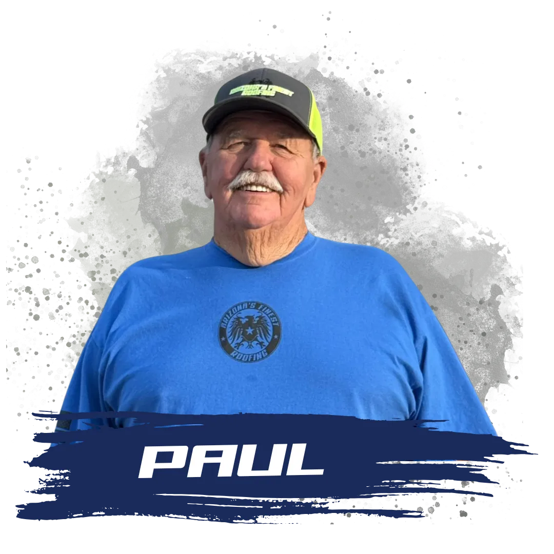 Paul Clark of Arizona’s Finest Roofing — experienced roofer and proud father continuing the family’s roofing tradition.