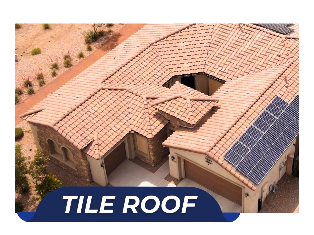 Tile roofing installed by Arizona’s Finest Roofing — durable and weather-resistant roofing solution ideal for Arizona homes.