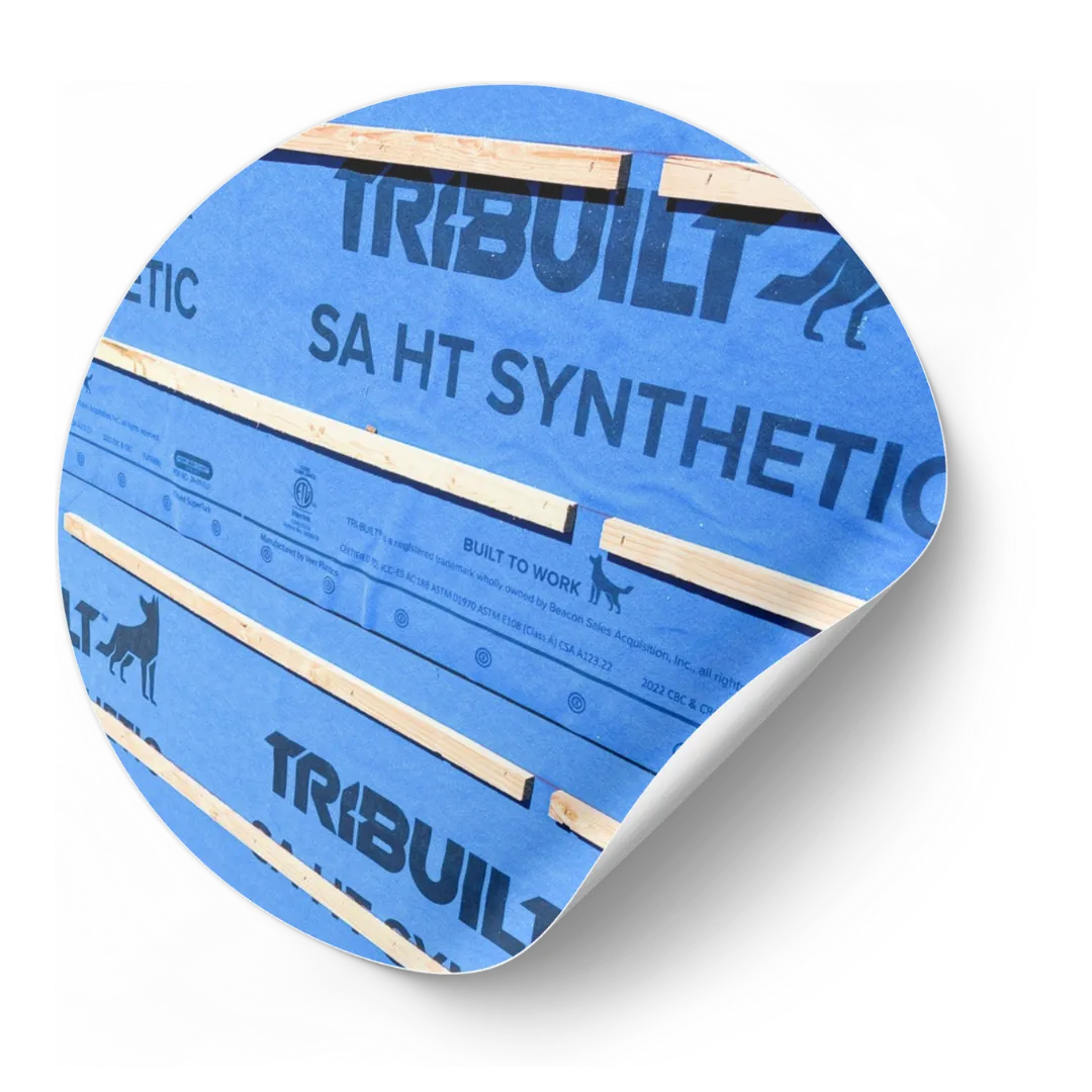 TRI-BUILT® Synthetic Underlayment (Tribuilt Blue) used by Arizona’s Finest Roofing — high-performance protection beneath roofing materials.