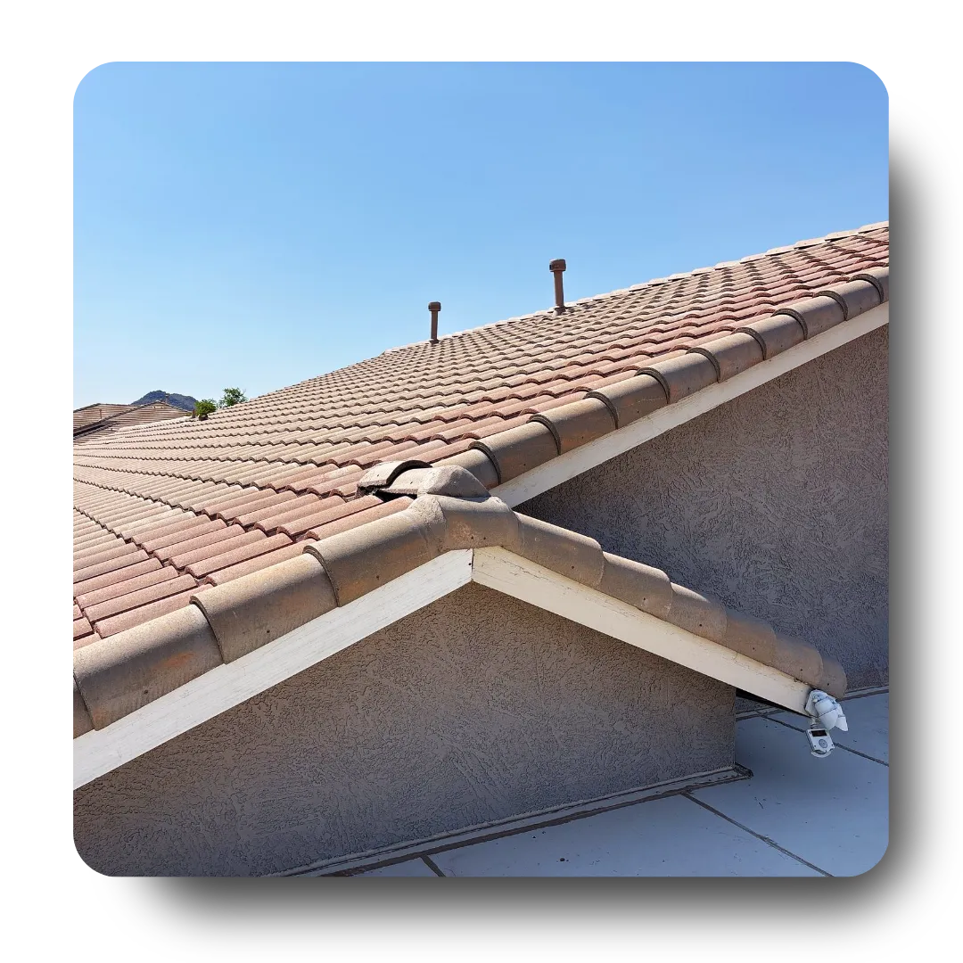 Residential tile roofing Phoenix AZ with hip and ridge roof construction