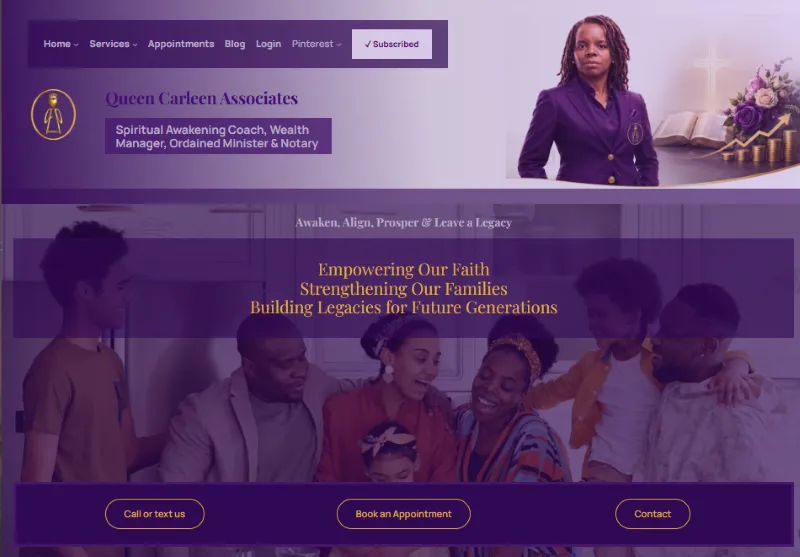 Queen Carleen Associate Website
