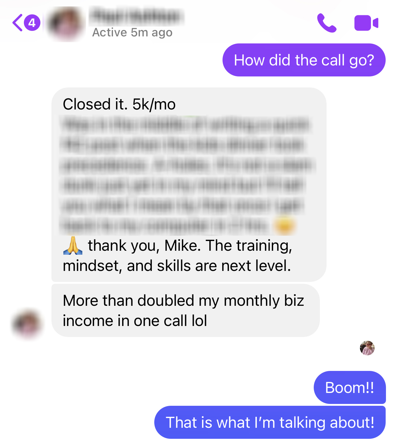 Attendee testimonial