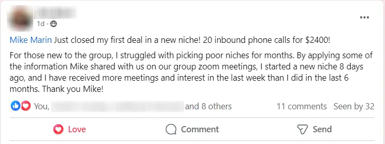 Attendee testimonial