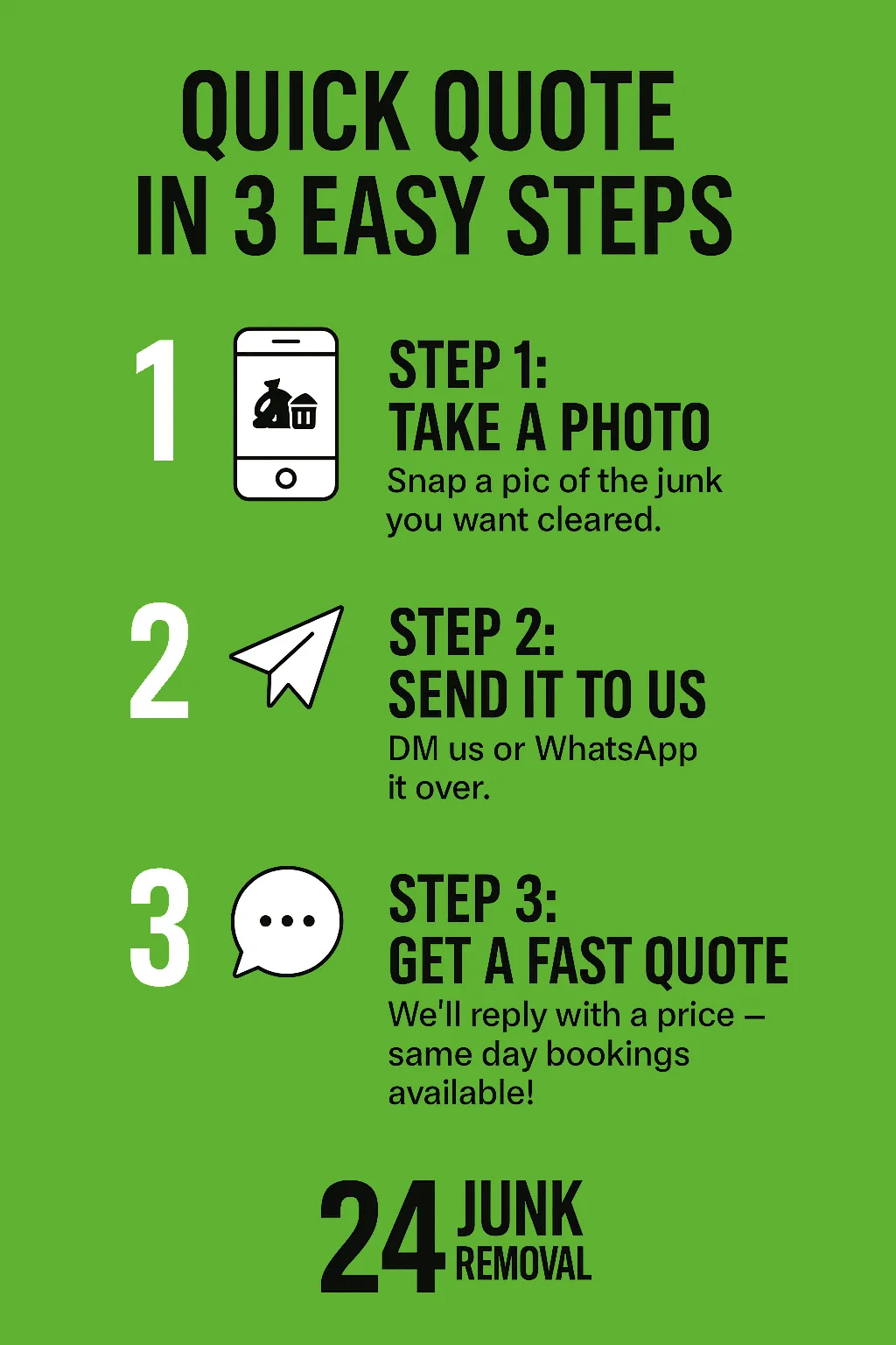 a green sign in a dump