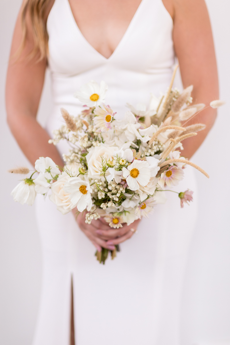 Curated floral and design setup