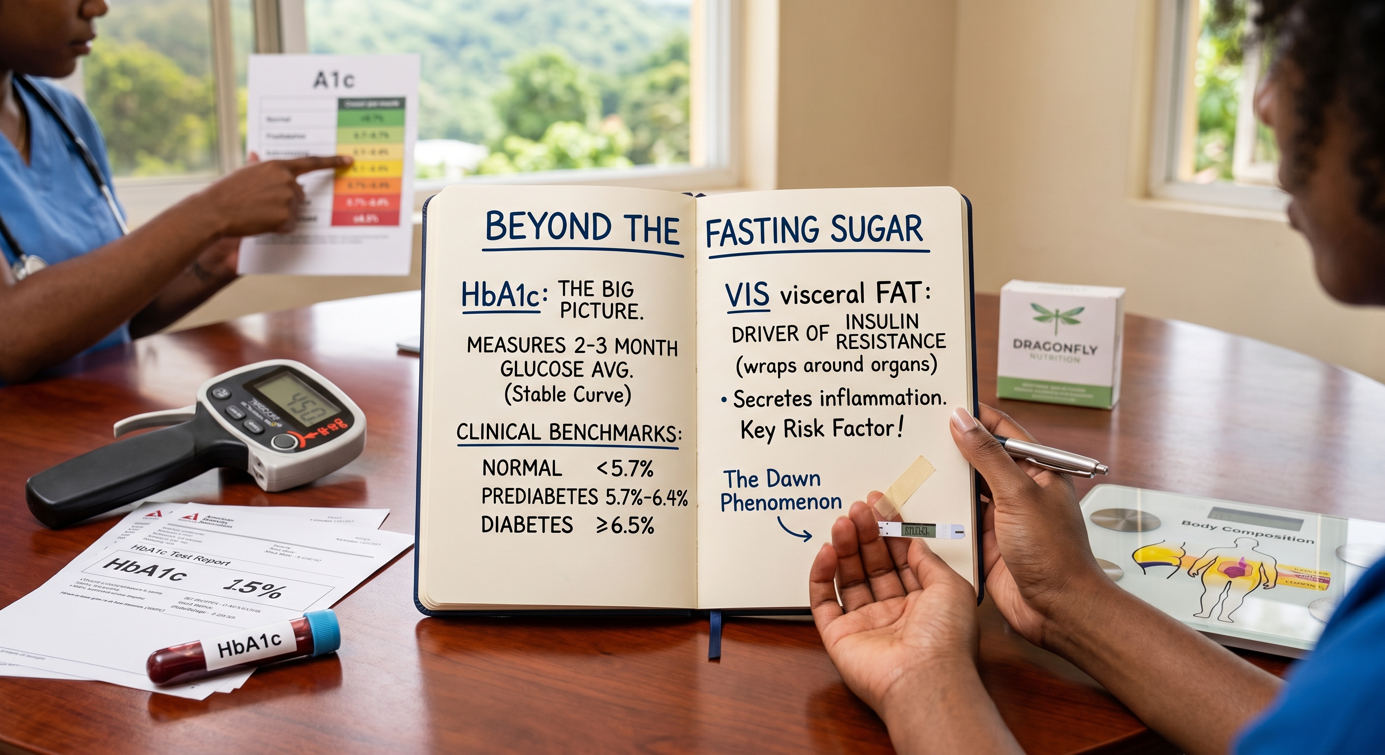 Beyond the Fasting Sugar: Why Your HbA1c & Visceral Fat Tell the Real Story