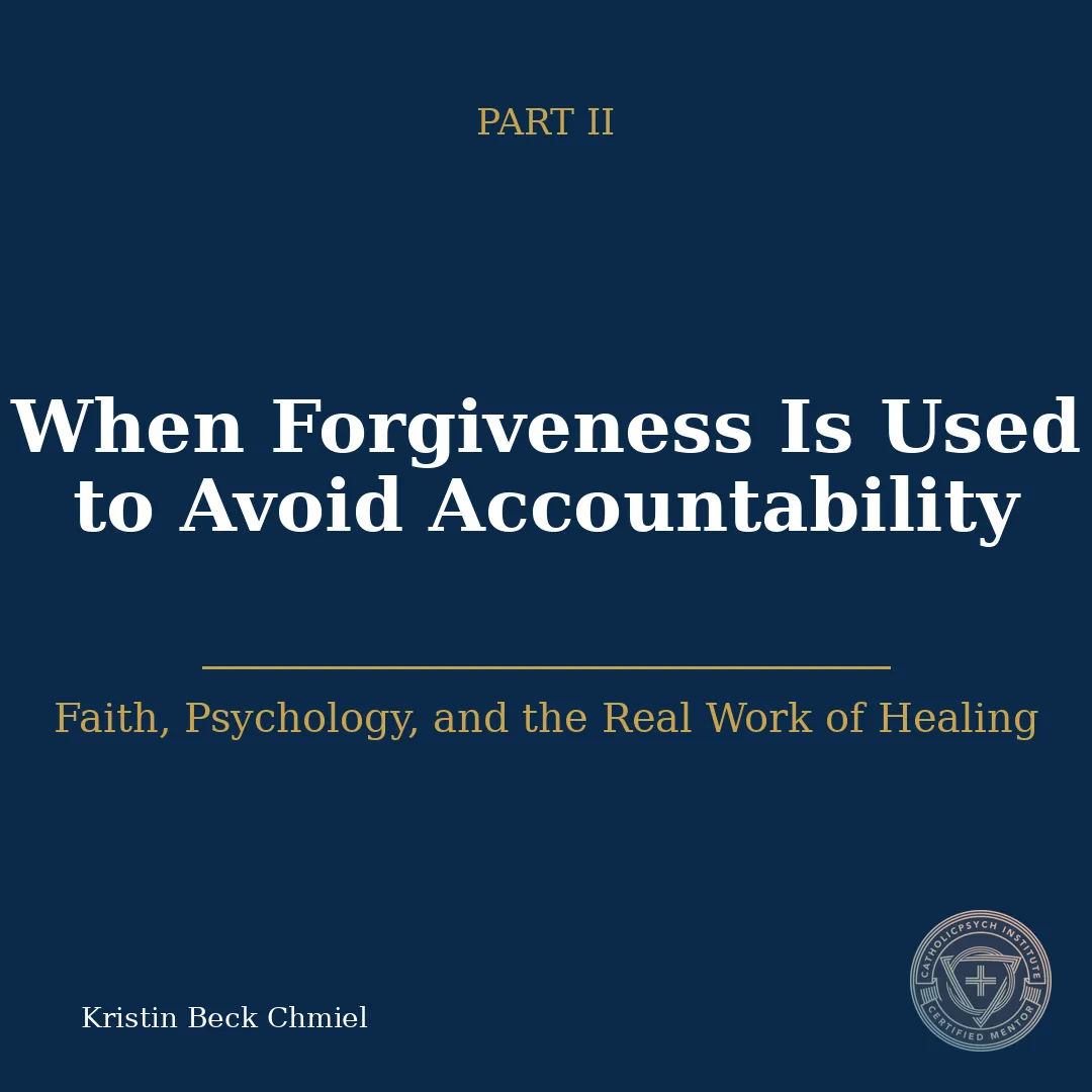 When Forgiveness Is Used to Avoid Accountability