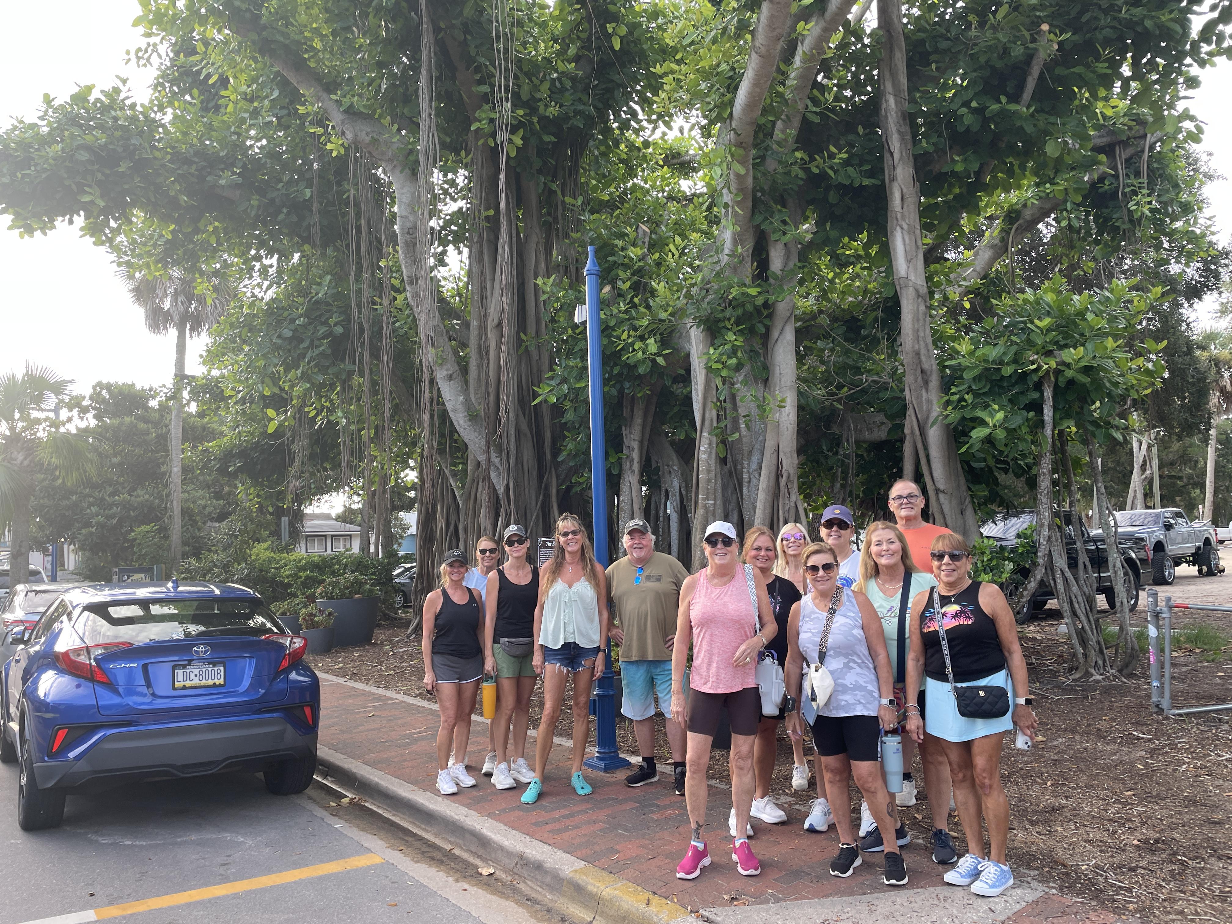 Big Fit Life NSB walking group under the banyan trees