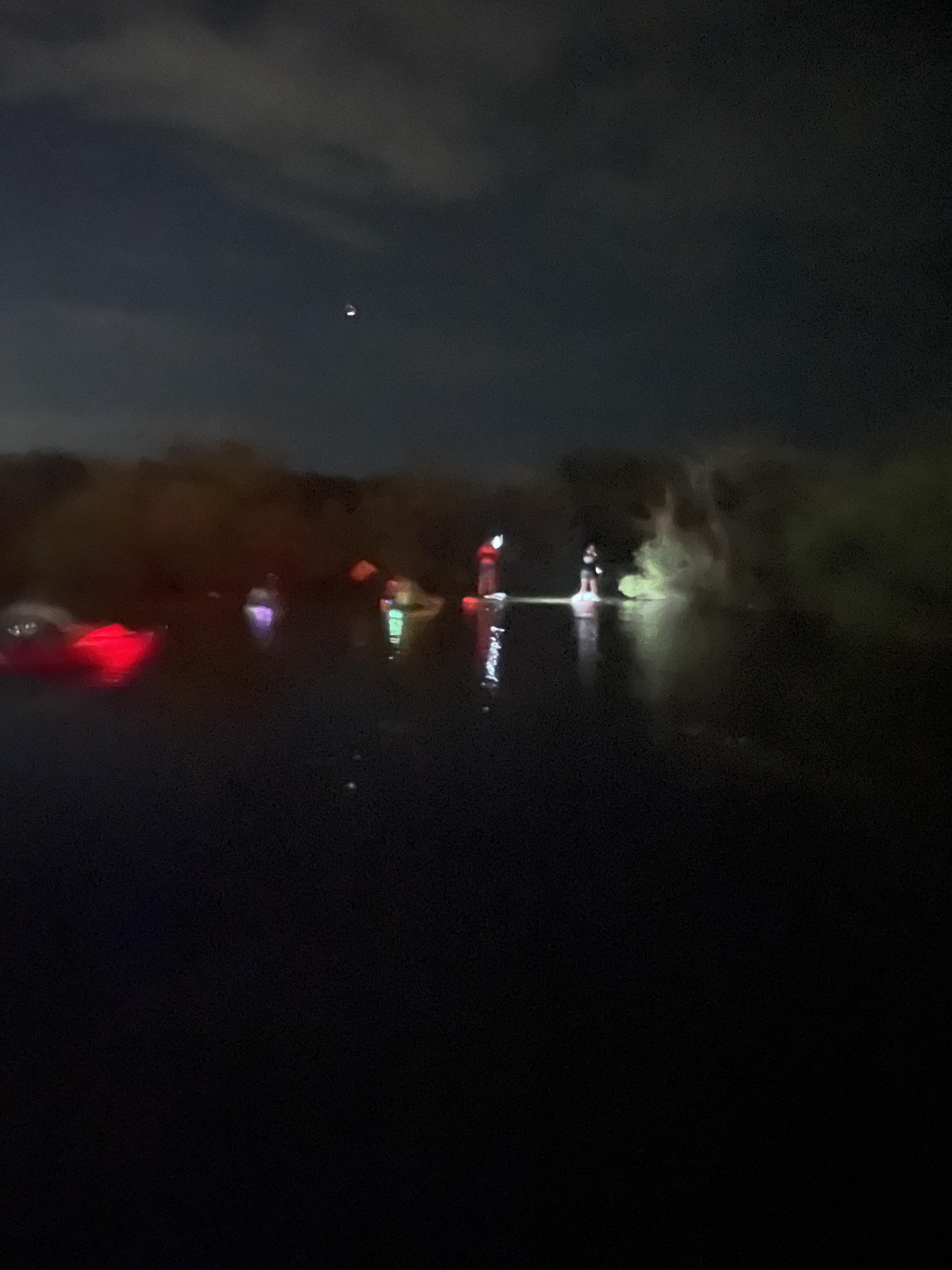 Fit Life NSB night paddle on the water