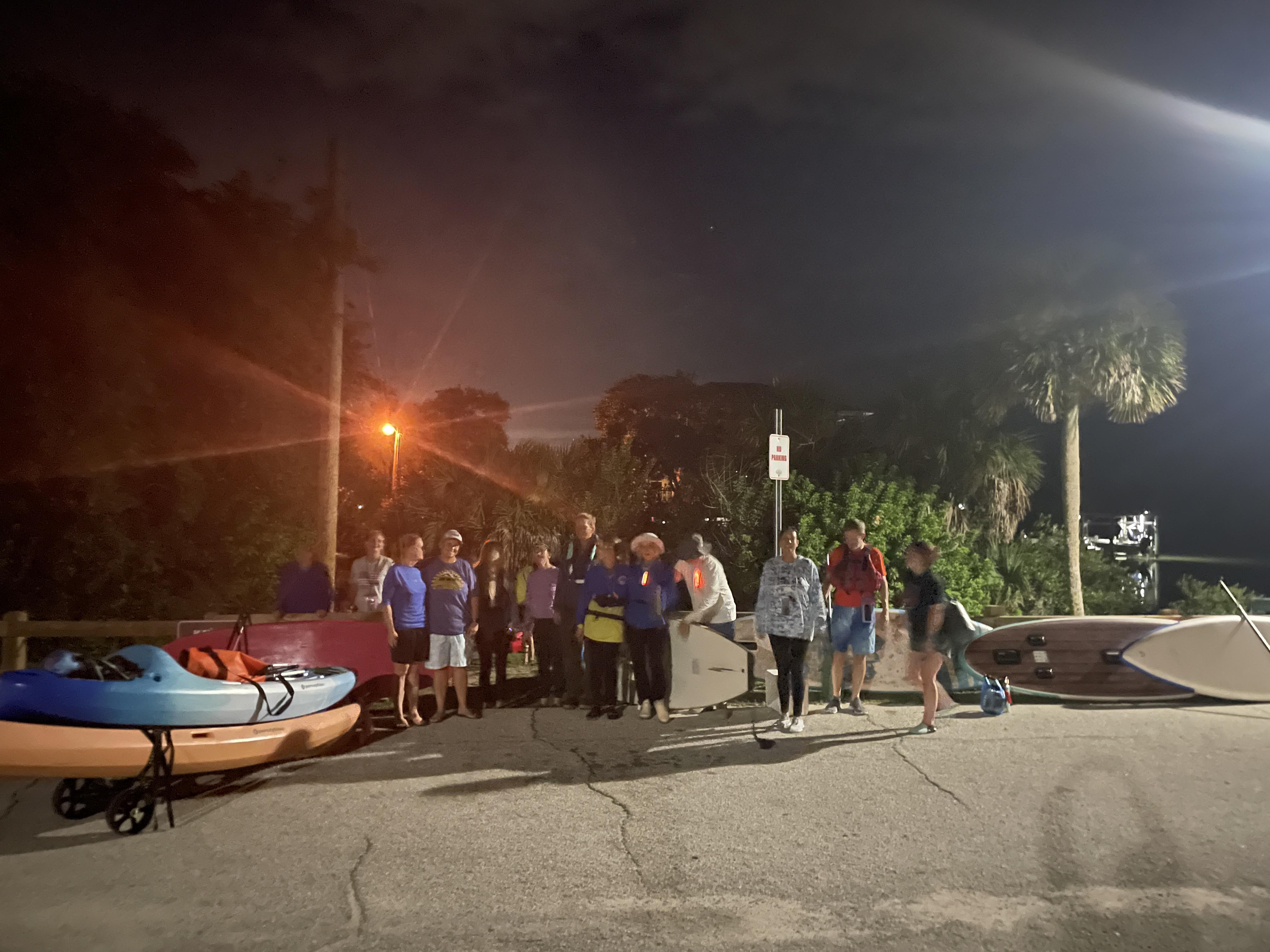 Fit Life NSB night paddle group