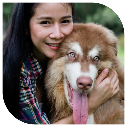 Smiling lead veterinarian at Lumina Vet Care