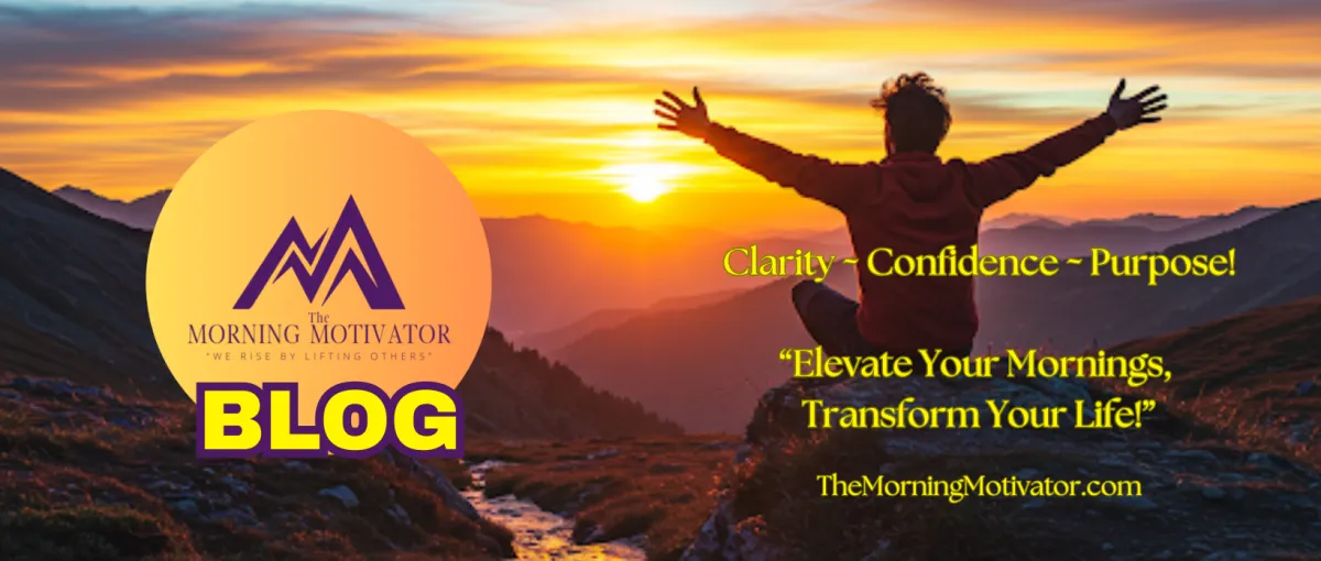 Clarity confidence purpose! Elevate your mornings transform your life Themorningmotivator.com Run but he did exit with some traffic