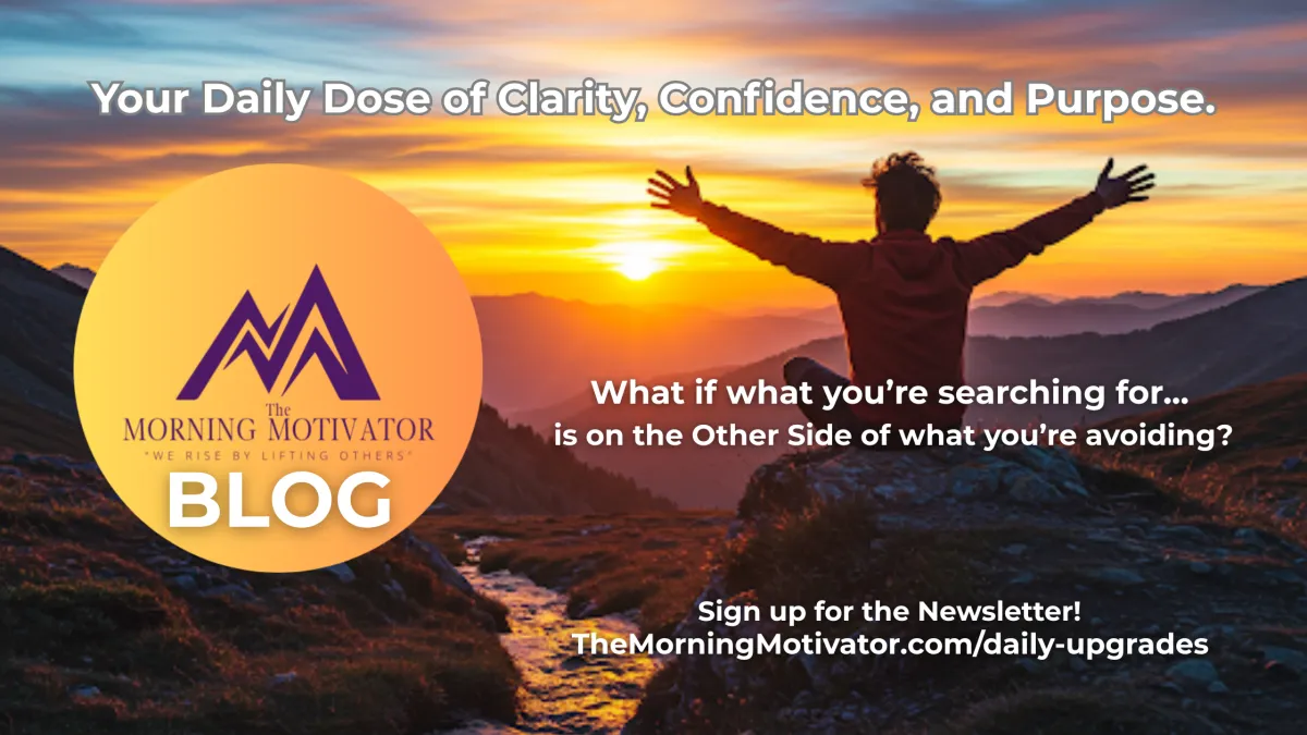 Clarity confidence purpose! Elevate your mornings transform your life Themorningmotivator.com Run but he did exit with some traffic