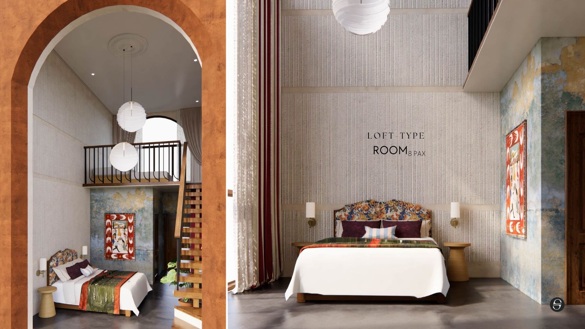 Loft-type suite interior at Amalfi Resort Zambales