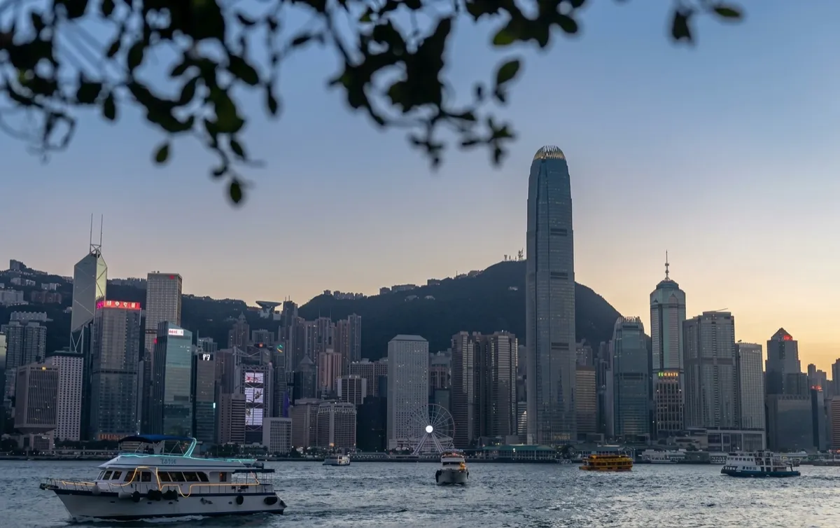 Hong Kong financial district and AI technology companies driving investment and fundraising across Asia