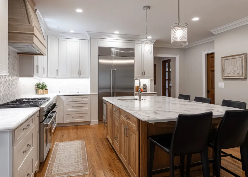 Luxury custom-built home in Raleigh NC featuring expert craftsmanship, timeless design, and high-end finishes.