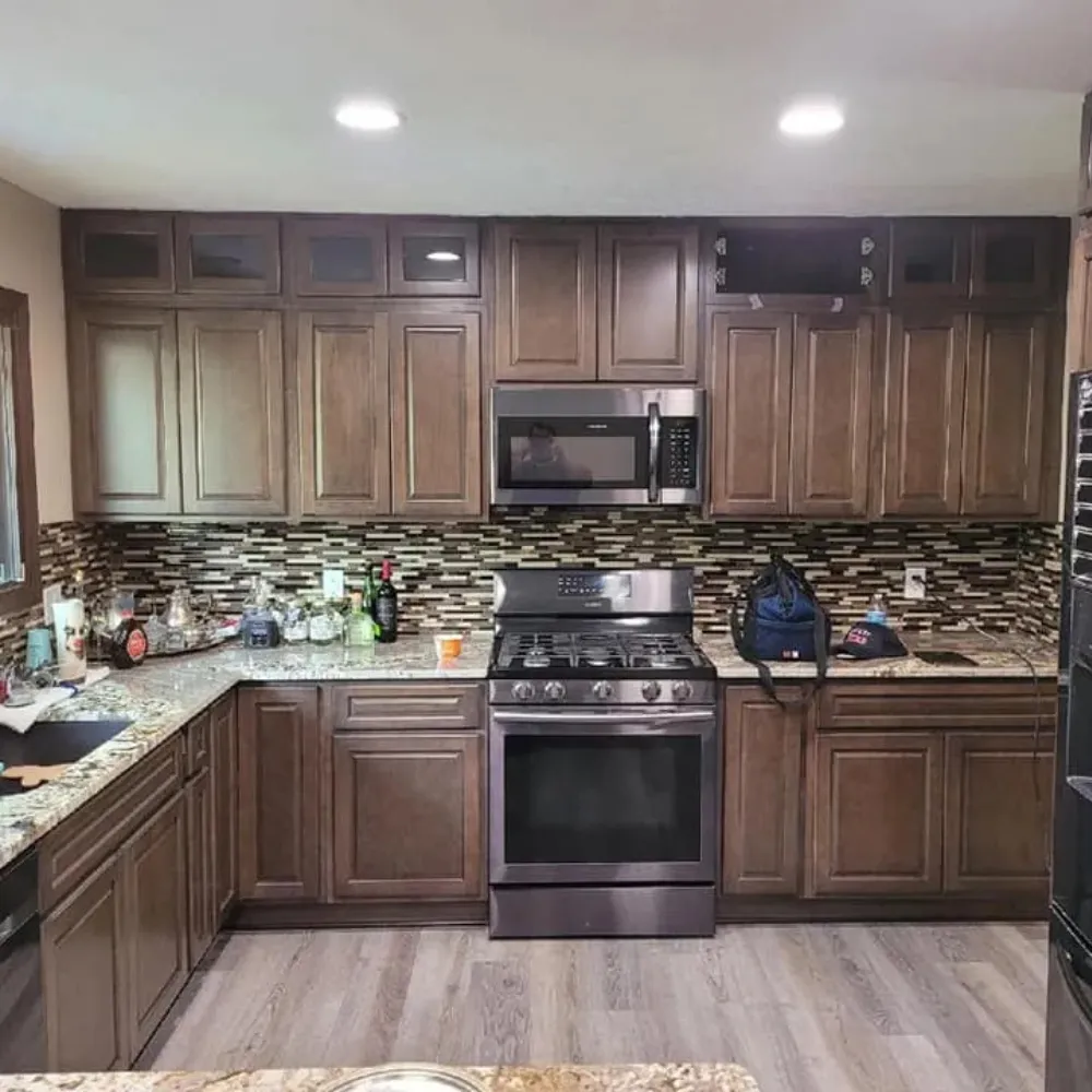 Custom home addition seamlessly blending with the existing structure, providing extra living space with high-quality craftsmanship and modern design.