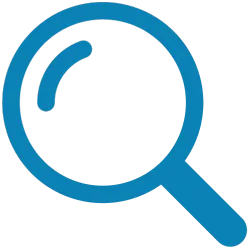 Picture of a magnifying glass representing searching.
