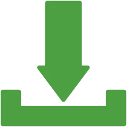 Picture of a download button representing save