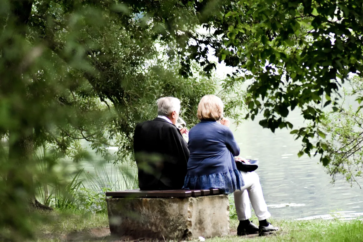 Older couple, retired