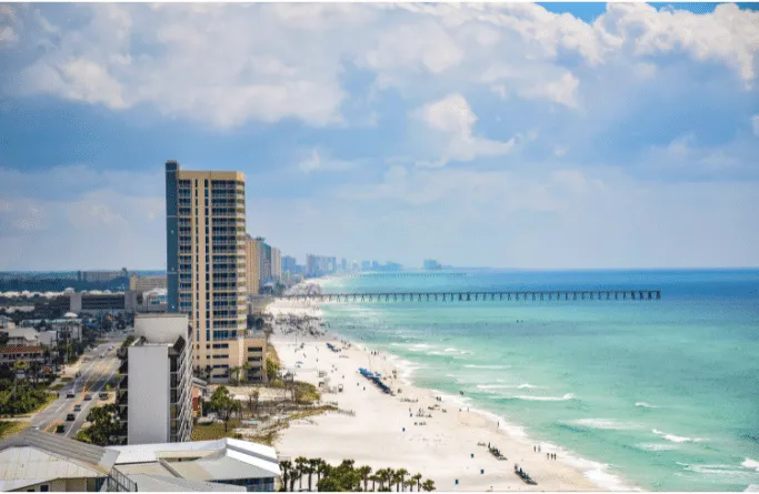 Panama City Beach is one of the cheapest places to vacation in Florida