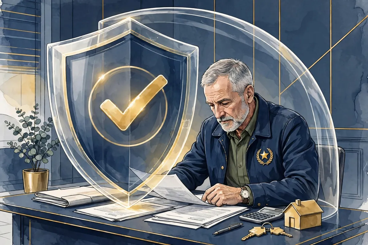 VA non-allowable fees explained — veteran homebuyer reviewing closing costs protected by the VA fee rules