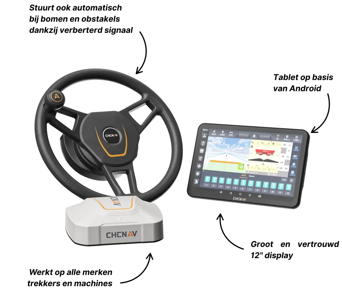 CHCNAV NX612 van Vantage Agrometius. 