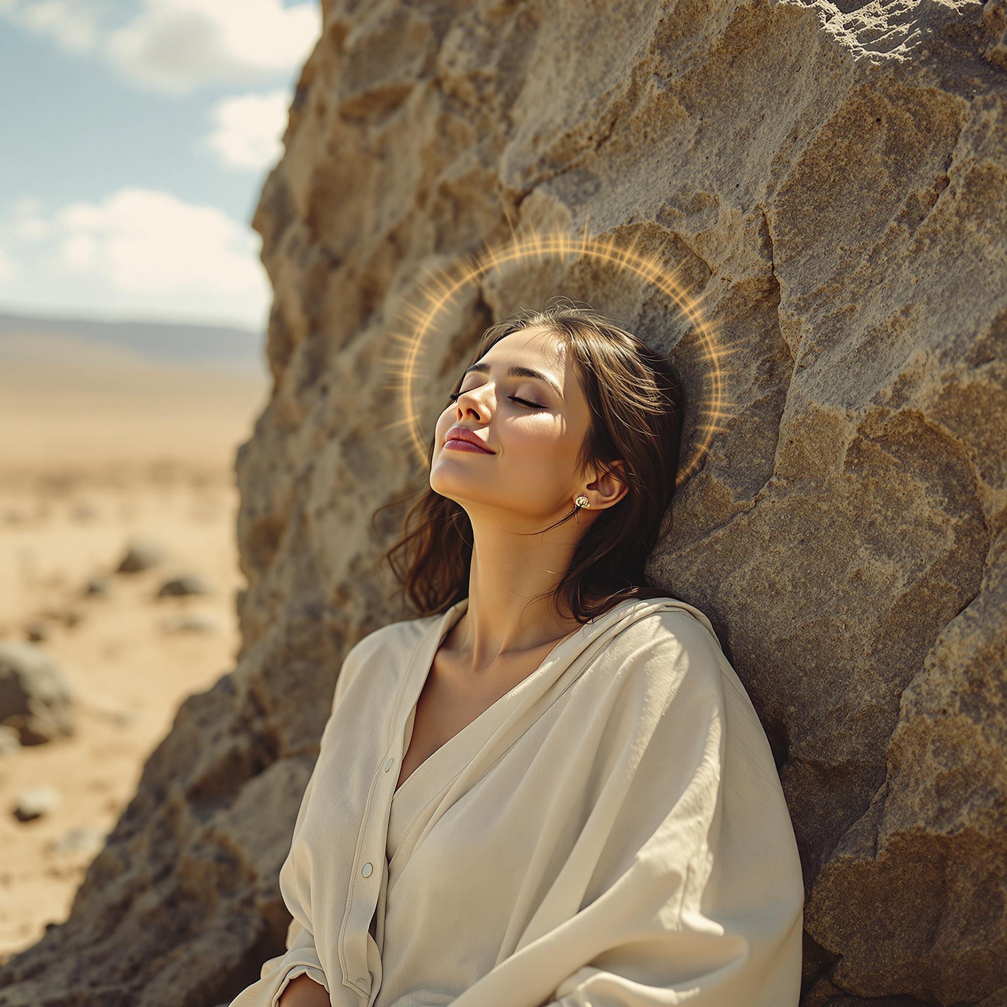 woman sitting on grass field during day