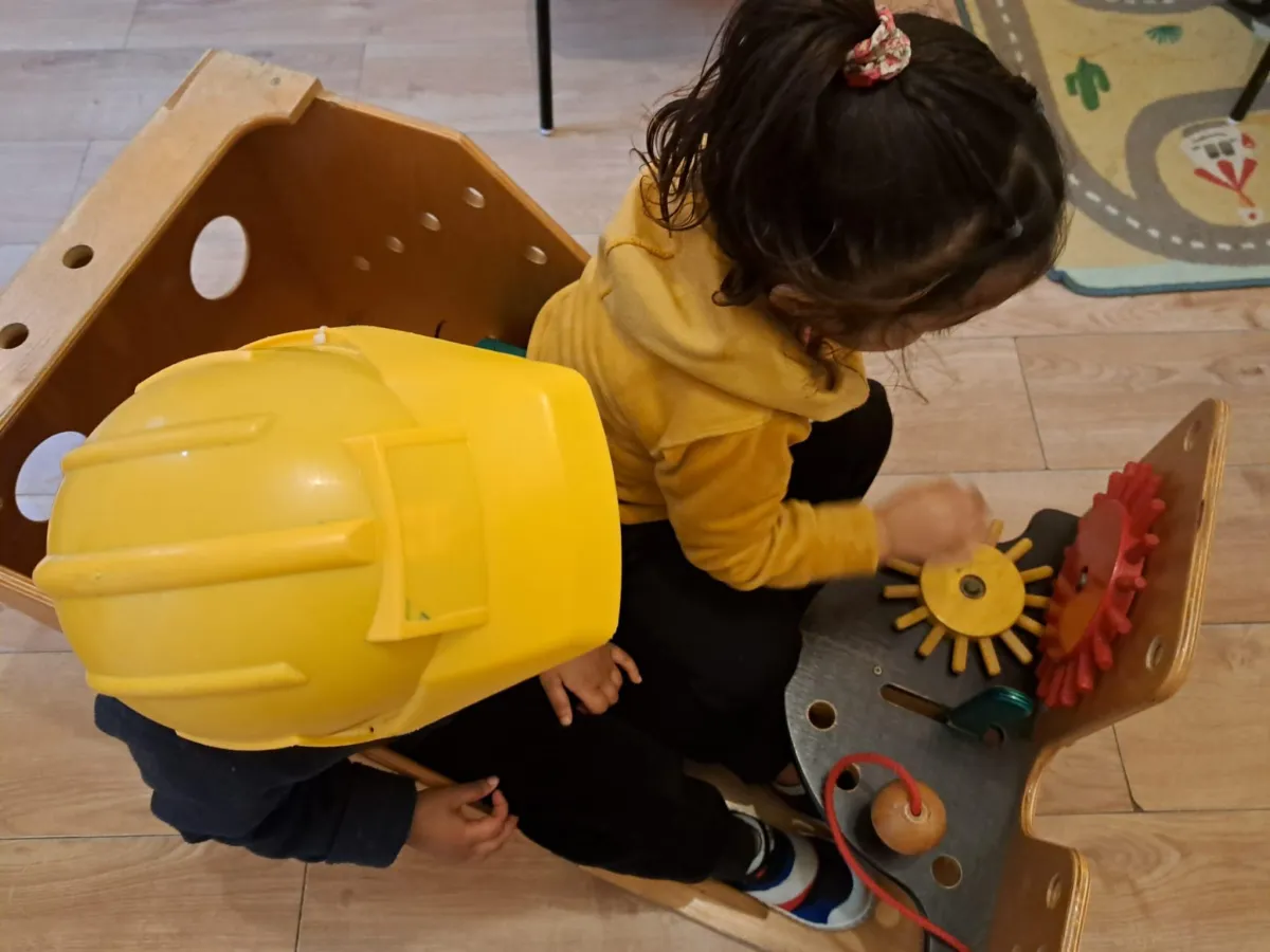 Children playing together in childminder setting