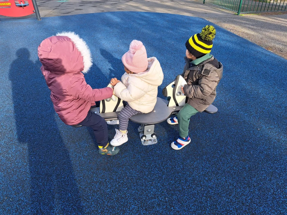 Playtime in the park in Plumstead